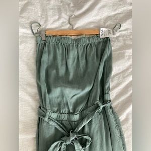 Cloth and stone sage green strapless romper